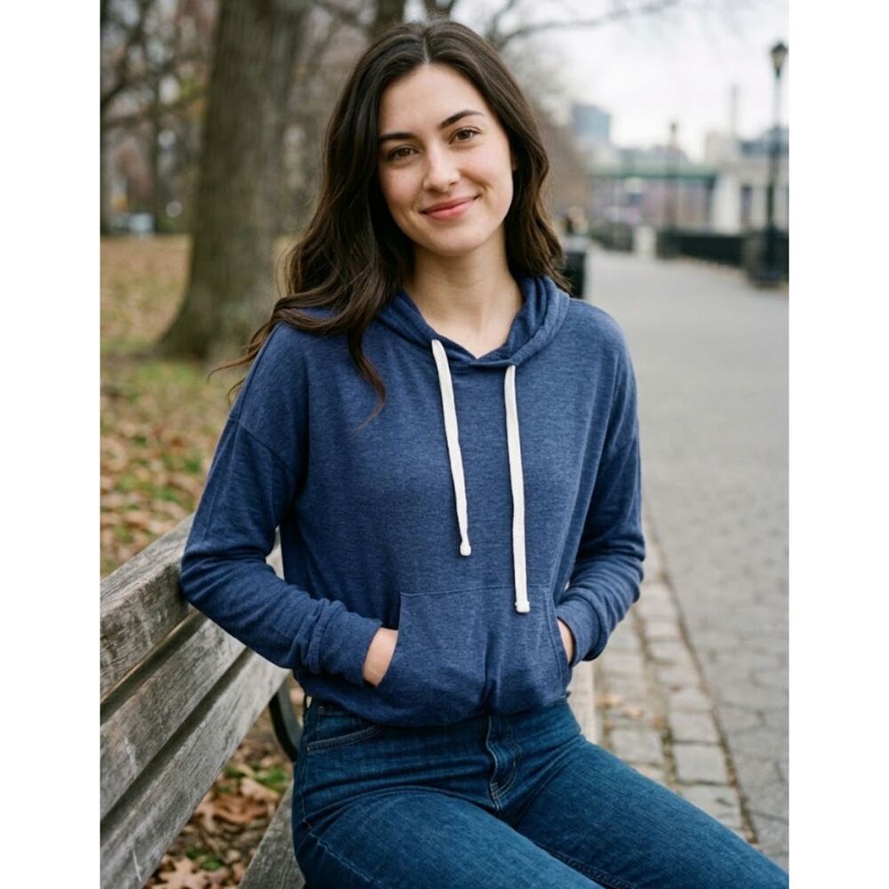 Aerie Cropped Lightweight Stretch Hoodie Women's Size Small